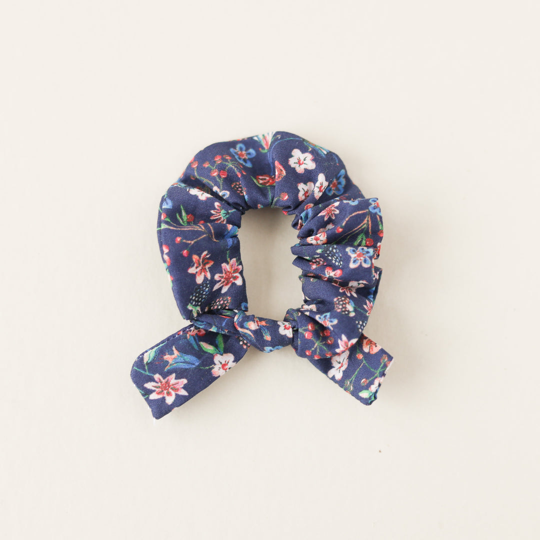 Little Girl's Scrunchie in Blue Floral