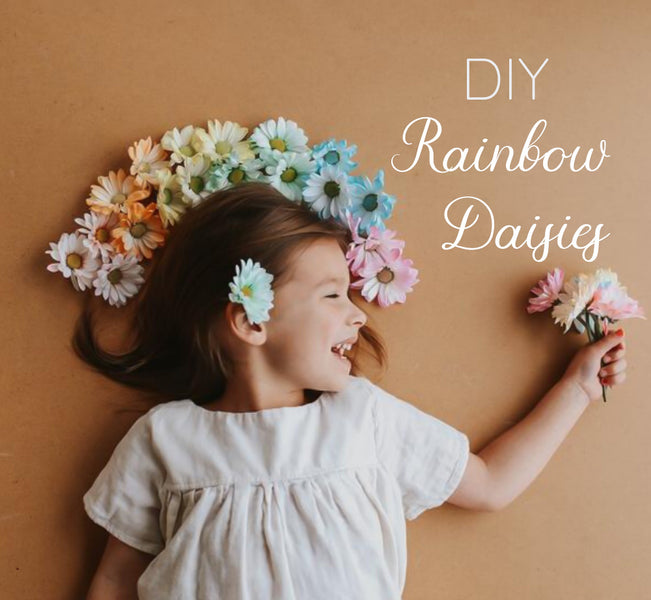 DIY Rainbow Daisies