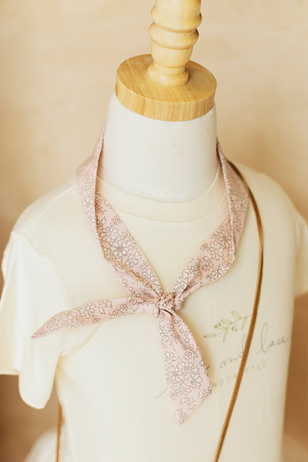 Light Pink Floral Scarf