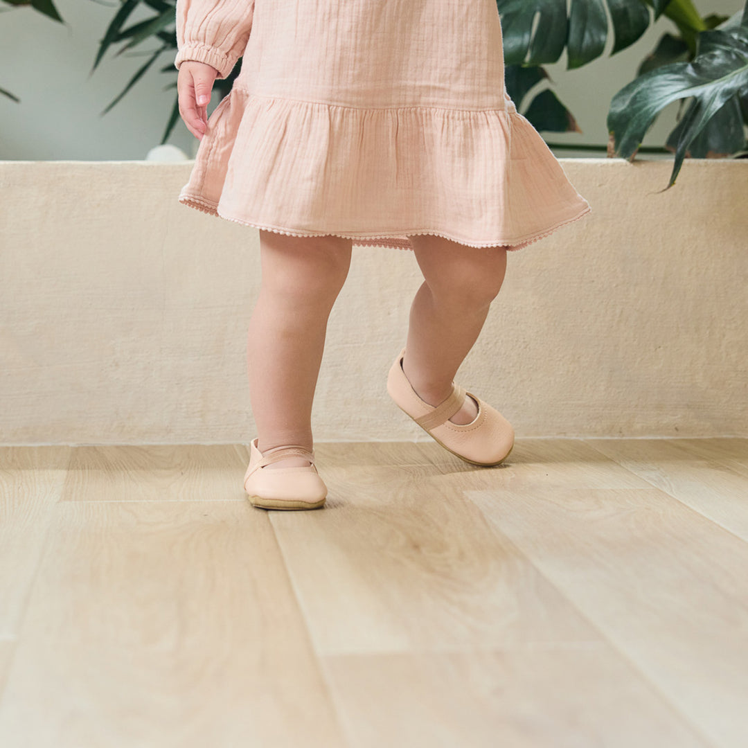 Light Pink Baby Mary Janes Sun & Lace Light Pink Baby Mary Janes Sun & Lace
