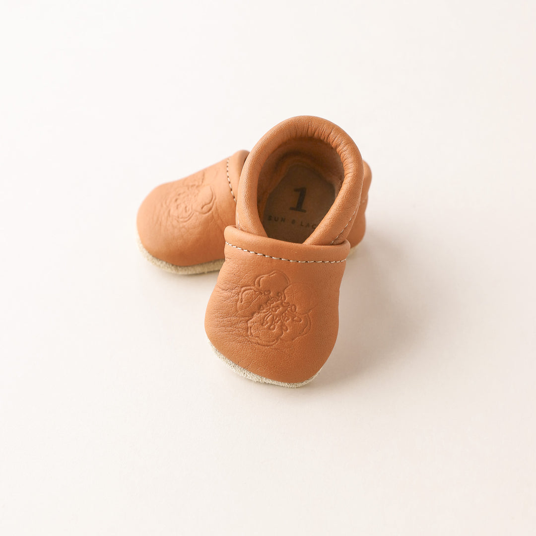 Birth Flower Slip-on Baby Shoes - Ginger