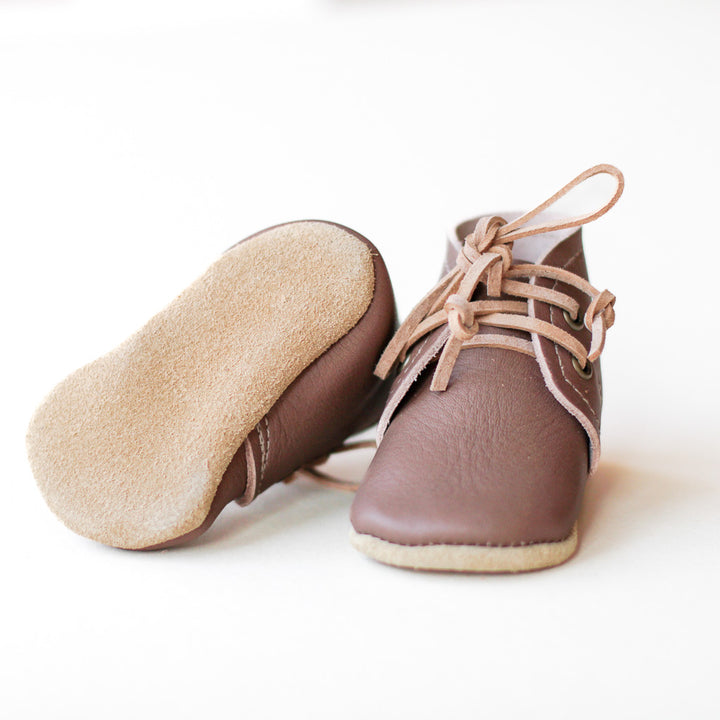 Leather Boots in Clay | Gender Neutral Baby Boots
