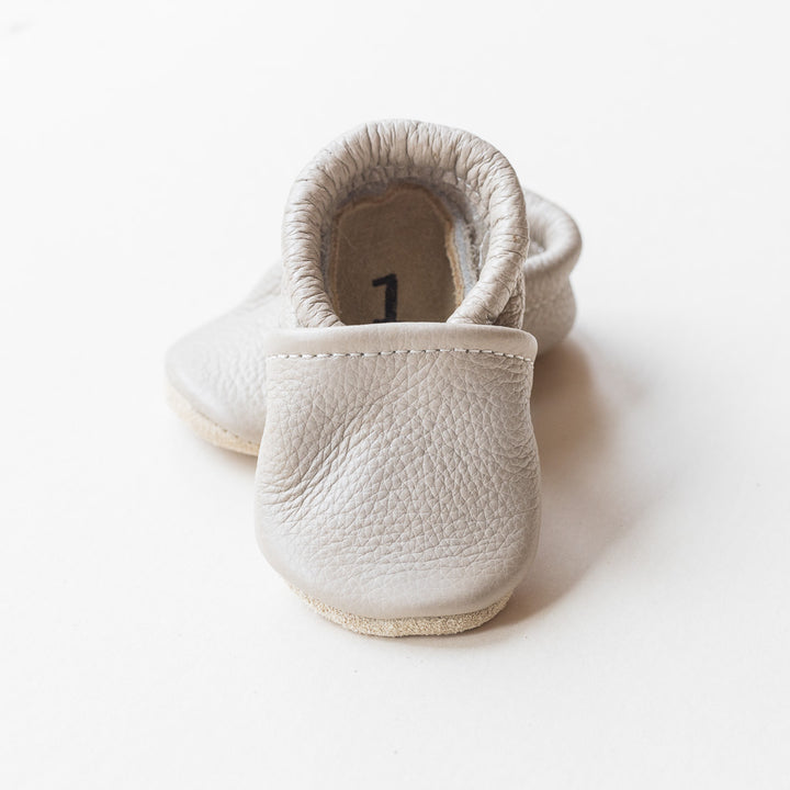 Light Gray Slip-On Baby Shoes