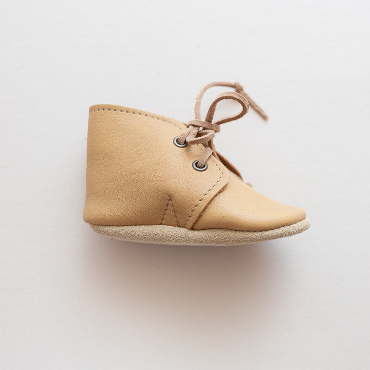Leather Baby Boots in Honey