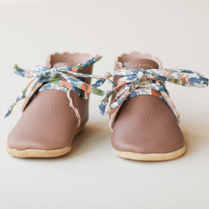 Scalloped Boots in Clay