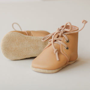Scalloped Boots in Honey