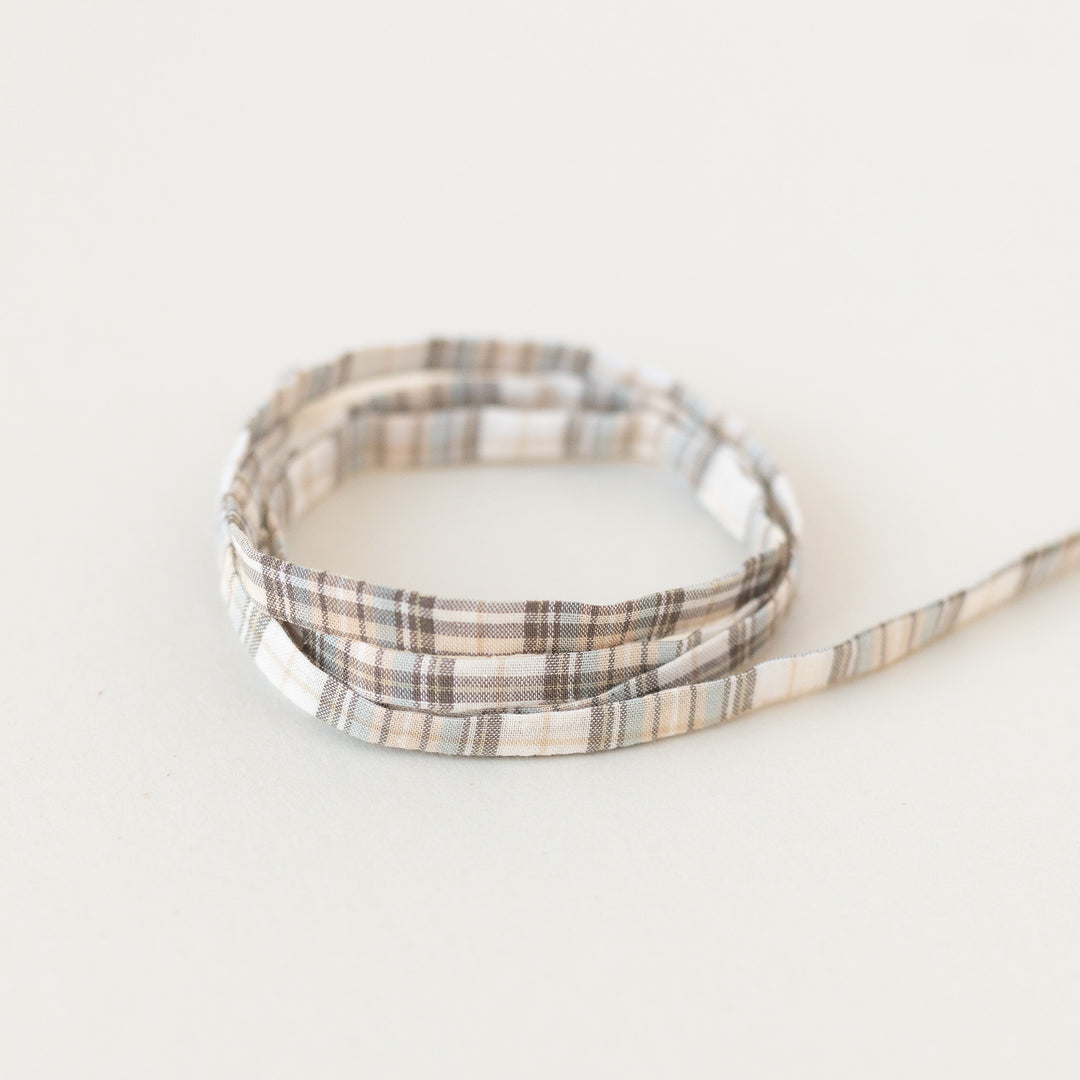 Taupe Plaid Laces