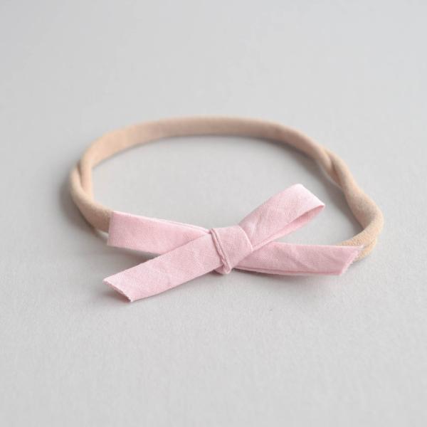solid pink dainty bow
