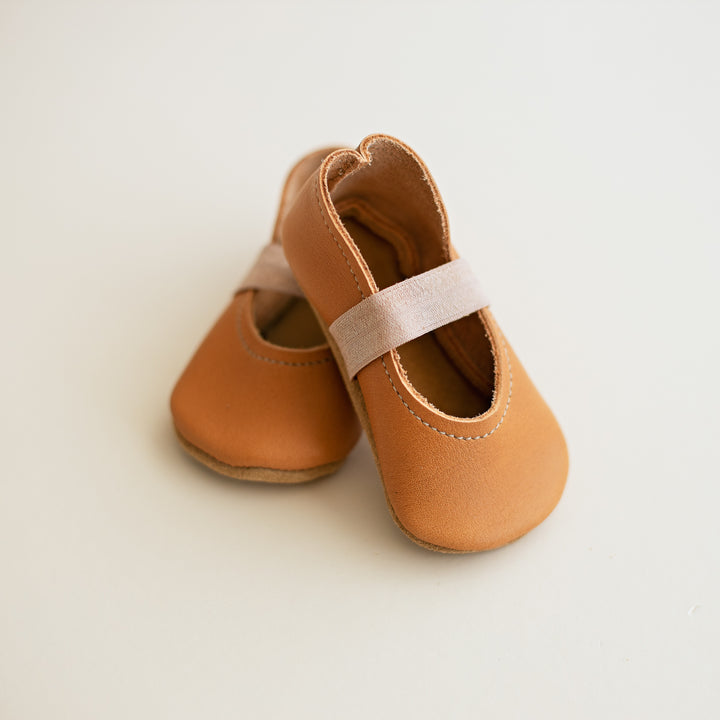 soft sole leather baby Mary Janes. Slip-on baby girl shoes