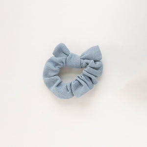 Toddler Scrunchie in Blue Linen