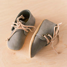 Gray Suede Baby Oxfords