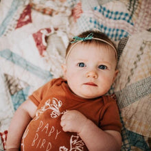 Mustard Floral Dainty Bow Headband