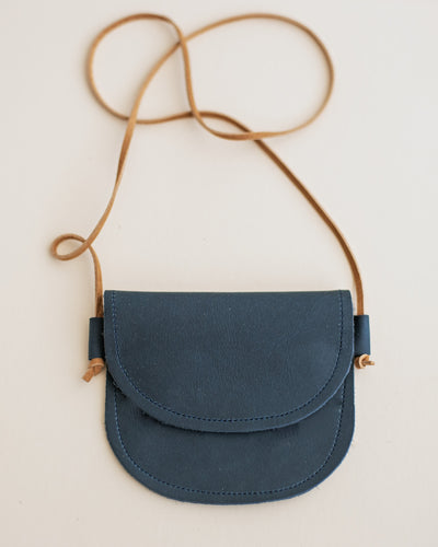Leather Bag in Denim