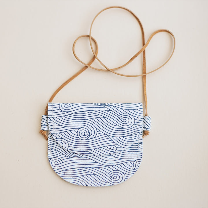 Leather Bag in High Seas Navy