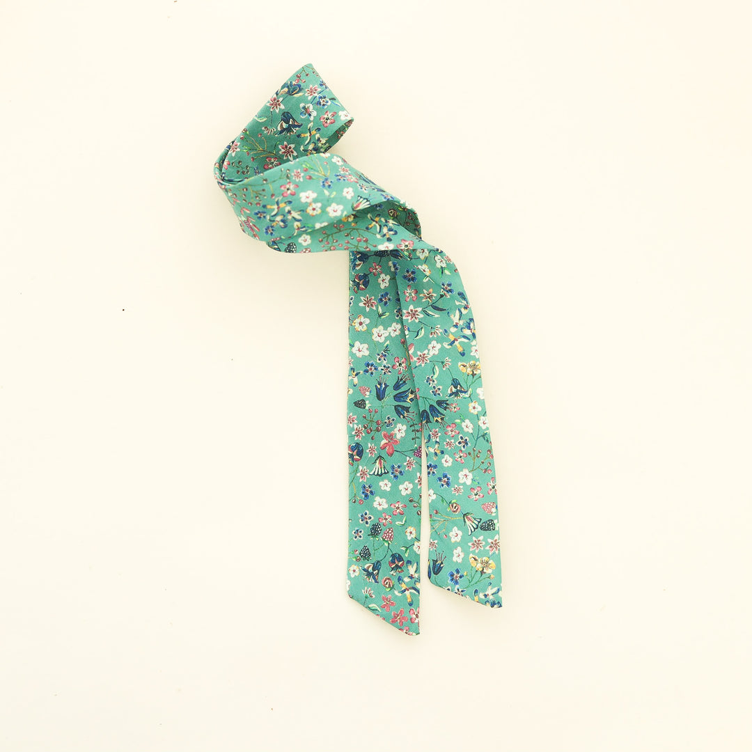 Green Floral Scarf