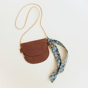 Leather Bag in Denim